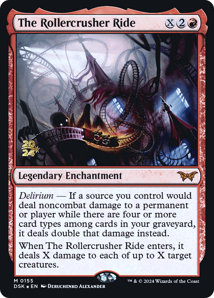 The Rollercrusher Ride (0155) [Duskmourn: House of Horror Prerelease Promos]