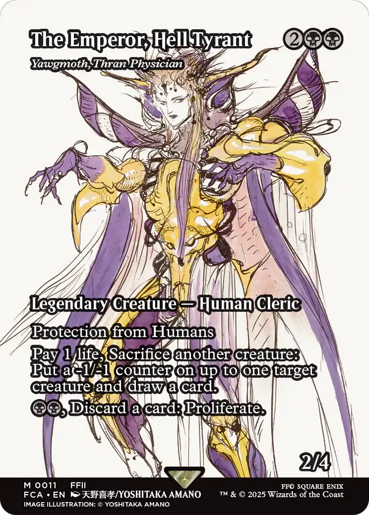 The Emperor, Hell Tyrant - Yawgmoth, Thran Physician (Showcase) [FINAL FANTASY : Through the Ages]