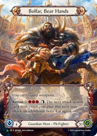 Bolfar, Bear Hands (Marvel) - JDG068 (JDG068) - Flesh and Blood: Promo Cards Cold Foil