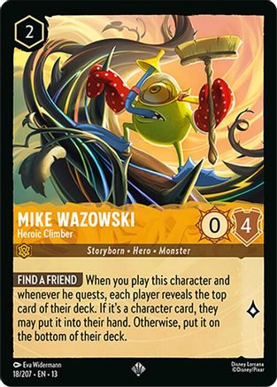 Mike Wazowski - Heroic Climber (18/204) - Attack of the Vine