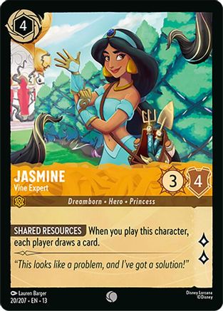 Jasmine - Vine Expert (20/204) - Attack of the Vine Cold Foil