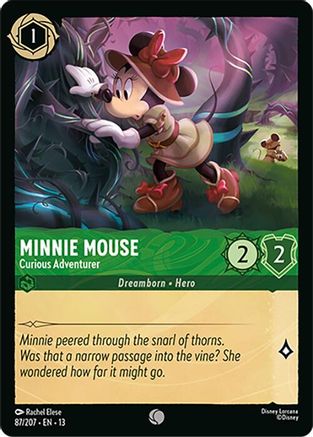 Minnie Mouse - Curious Adventurer (87/204) - Attack of the Vine Cold Foil