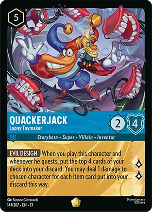 Quackerjack - Loony Toymaker (147/204) - Attack of the Vine Cold Foil