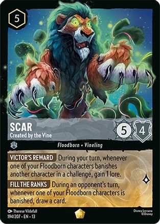 Scar - Created by the Vine (194/204) - Attack of the Vine Cold Foil
