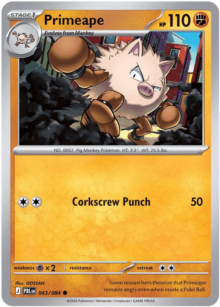 Primeape 043 ME05 Pitch Black - Common