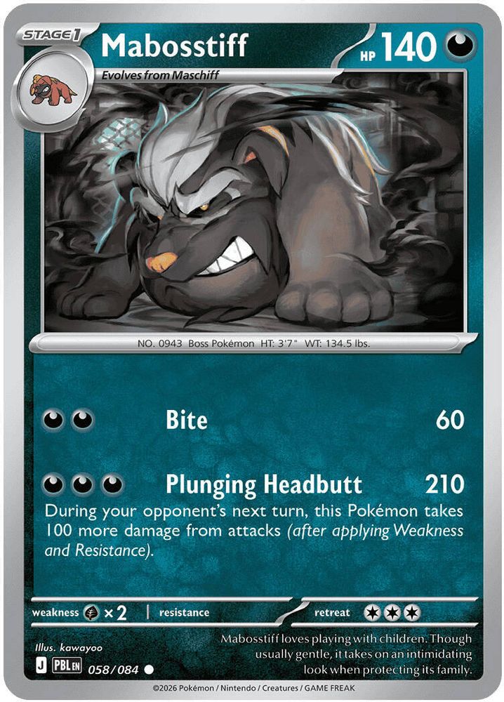 Mabosstiff 058 ME05 Pitch Black - Common