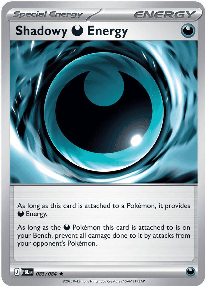 Shadowy Darkness Energy 083 - Holofoil ME05 Pitch Black - Rare