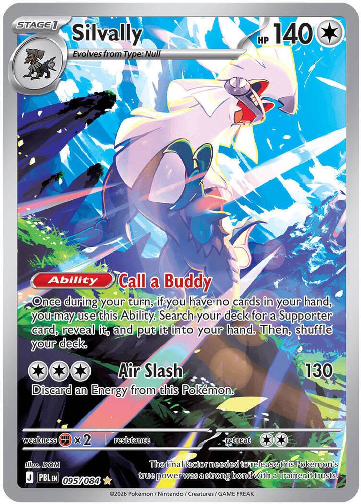 Silvally 095/084 - Holofoil ME05 Pitch Black - Illustration Rare
