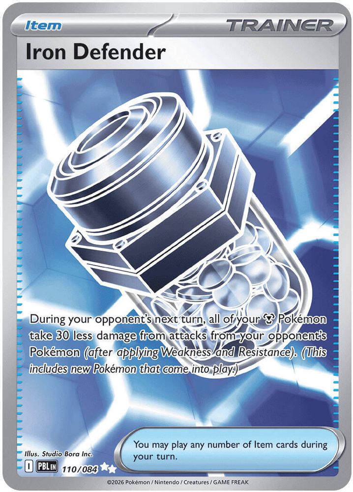 Iron Defender 110 - Holofoil ME05 Pitch Black - Ultra Rare