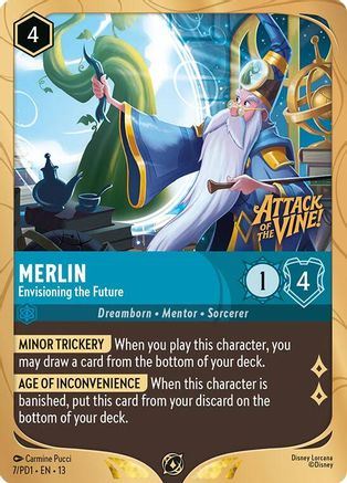 Merlin - Envisioning the Future (7) - Disney Lorcana Promo Cards Holofoil