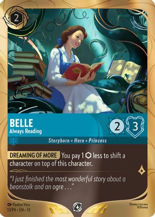 Belle - Always Reading (13) - Disney Lorcana Promo Cards Holofoil