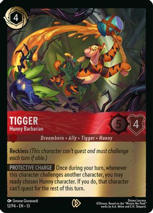 Tigger - Hunny Barbarian (12) - Disney Lorcana Promo Cards Cold Foil