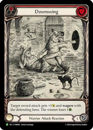 Downswing - FAB485 (FAB485) - Flesh and Blood: Promo Cards Rainbow Foil