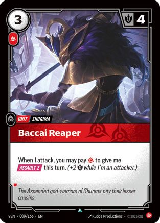 Baccai Reaper (009/166) - Vendetta Foil (Riftbound TCG)