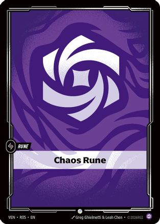 Chaos Rune (R05) - Vendetta Foil (Riftbound TCG)