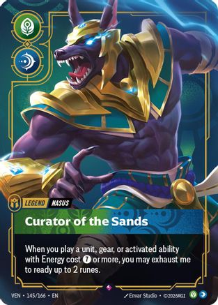 Nasus - Curator of the Sands (145/166) - Vendetta Foil (Riftbound TCG)