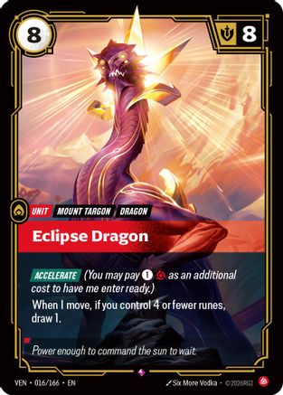 Eclipse Dragon (016/166) - Vendetta Foil (Riftbound TCG)