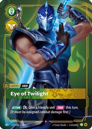 Shen - Eye of Twilight (147/166) - Vendetta Foil (Riftbound TCG)
