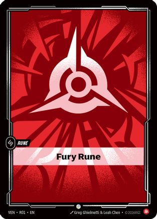 Fury Rune (R01) - Vendetta  (Riftbound TCG)