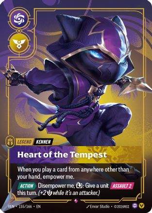 Kennen - Heart of the Tempest (155/166) - Vendetta Foil (Riftbound TCG)