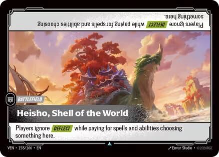 Heisho, Shell of the World (158/166) - Vendetta Foil (Riftbound TCG)