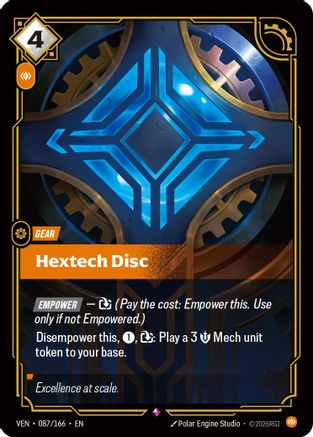 Hextech Disc (087/166) - Vendetta Foil (Riftbound TCG)