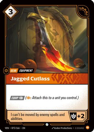 Jagged Cutlass (073/166) - Vendetta  (Riftbound TCG)