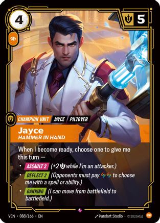 Jayce - Hammer in Hand (088/166) - Vendetta Foil (Riftbound TCG)