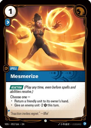 Mesmerize (052/166) - Vendetta Foil (Riftbound TCG)