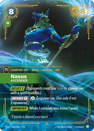 Nasus - Ascended (046/166) - Vendetta Foil (Riftbound TCG)
