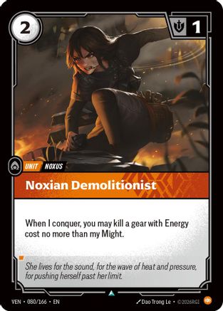 Noxian Demolitionist (080/166) - Vendetta  (Riftbound TCG)