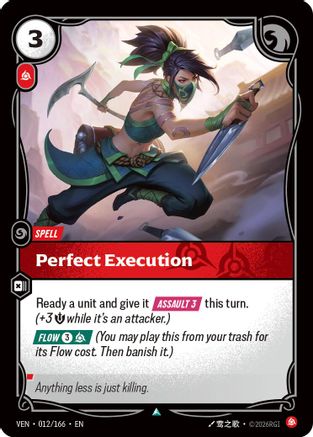 Perfect Execution (012/166) - Vendetta Foil (Riftbound TCG)