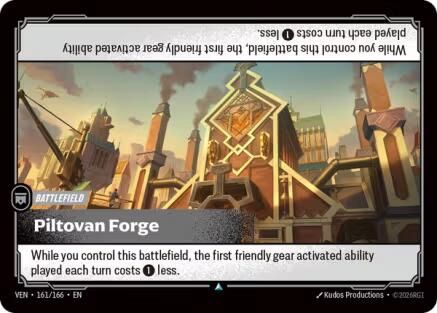 Piltovan Forge (161/166) - Vendetta Foil (Riftbound TCG)