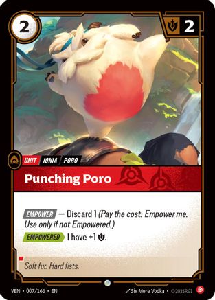 Punching Poro (007/166) - Vendetta Foil (Riftbound TCG)