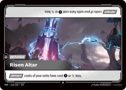 Risen Altar (163/166) - Vendetta Foil (Riftbound TCG)