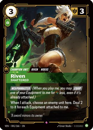 Riven - Shattered (041/166) - Vendetta Foil (Riftbound TCG)