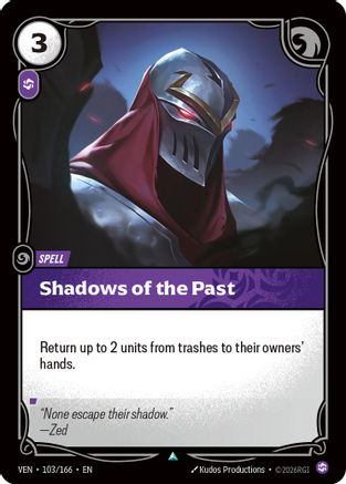 Shadows of the Past (103/166) - Vendetta Foil (Riftbound TCG)