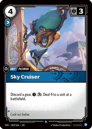 Sky Cruiser (060/166) - Vendetta Foil (Riftbound TCG)