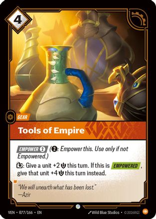 Tools of Empire (077/166) - Vendetta Foil (Riftbound TCG)