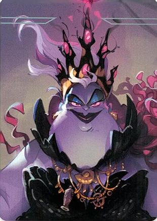 Ursula - Sea Witch Queen Puzzle Insert (Top Middle)  - Ursulas Return