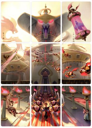 Reign of Jafar Puzzle Insert (Set of 9) (Version 1 of 2)  - Reign of Jafar