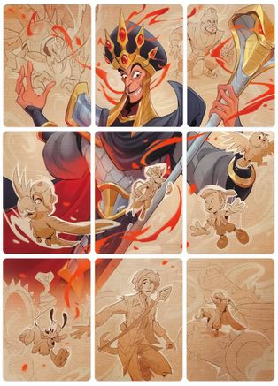 Reign of Jafar Puzzle Insert (Set of 9) (Version 2 of 2)  - Reign of Jafar