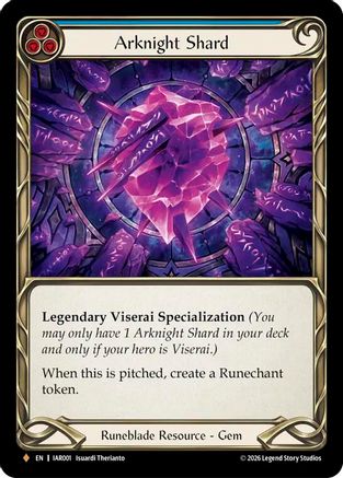 Arknight Shard (Blue) (IAR001) - Usurp the Shadow Throne