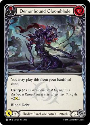 Demonbound Gloomblade (Red) (IAR126) - Usurp the Shadow Throne