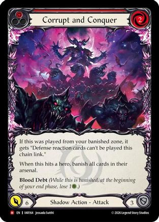 Corrupt and Conquer (Red) (IAR164) - Usurp the Shadow Throne Rainbow Foil