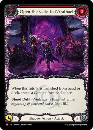 Open the Gate to i'Arathael (Red) (IAR166) - Usurp the Shadow Throne Rainbow Foil