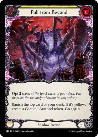 Pull from Beyond (Yellow) (IAR213) - Usurp the Shadow Throne Rainbow Foil
