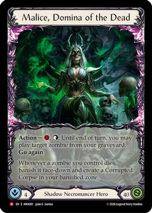 Malice, Domina of the Dead (AMA001) - Armory Deck: Malice Rainbow Foil