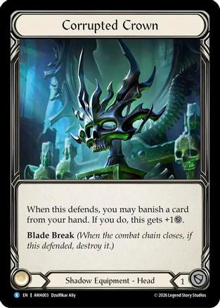 Corrupted Crown (AMA003) - Armory Deck: Malice Rainbow Foil