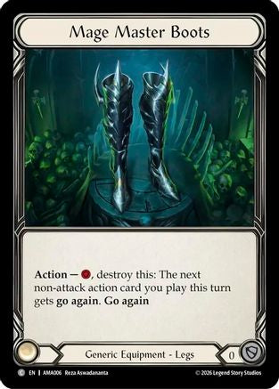 Mage Master Boots (AMA006) - Armory Deck: Malice Rainbow Foil